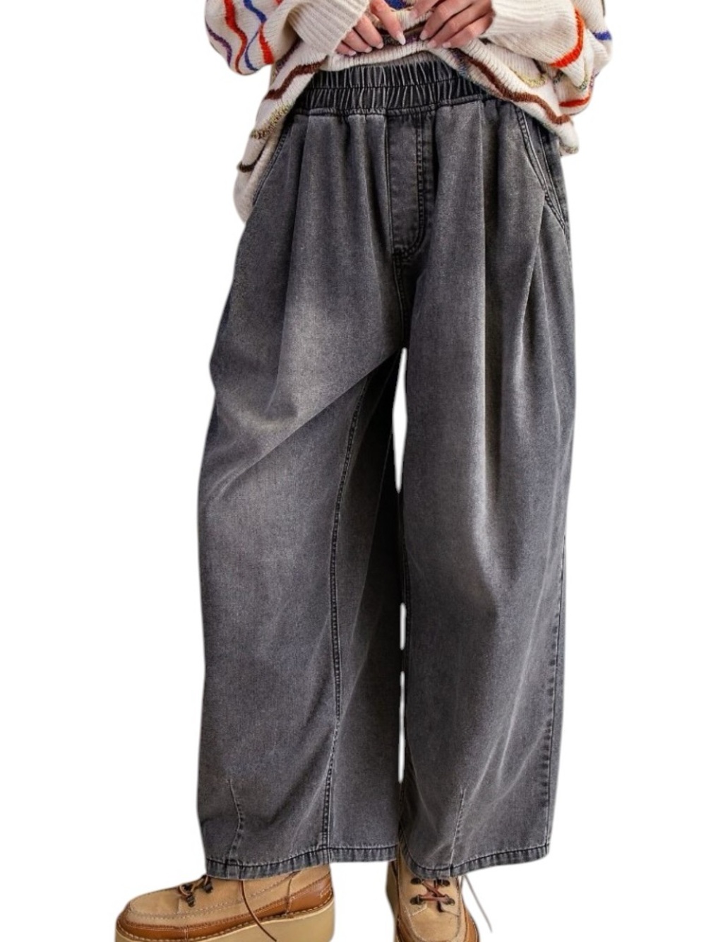 141:  EASEL NWT JEANS BLACK DENIM (C)
